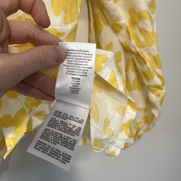 Mother The Sunburst Leopard Floral Print Button‎ Front Blouse Size Large - Picture 7 of 11